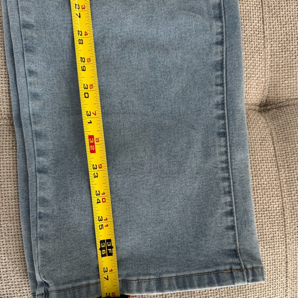 Women's Light Blue Flare Jeans - Picture 12 of 12